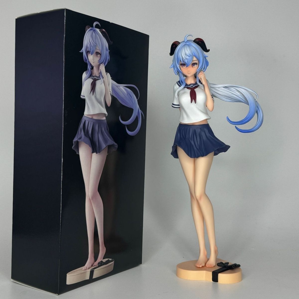 Desk Setup Editing - 25cmjk confissão ganyu bonito anime periférico