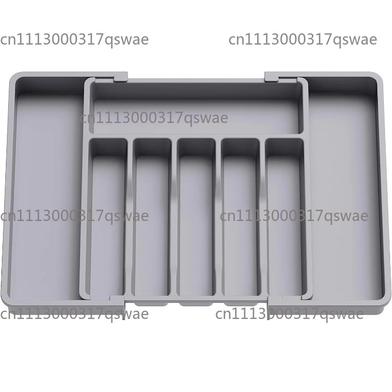 Drawer Organizer Bamboo - Organizador de Talheres Expansível Cinza, Bandeja