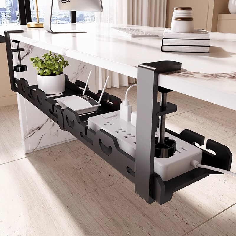 Desk Setup Organizer - Suporte de Armazenamento Telescópico para Abaixo