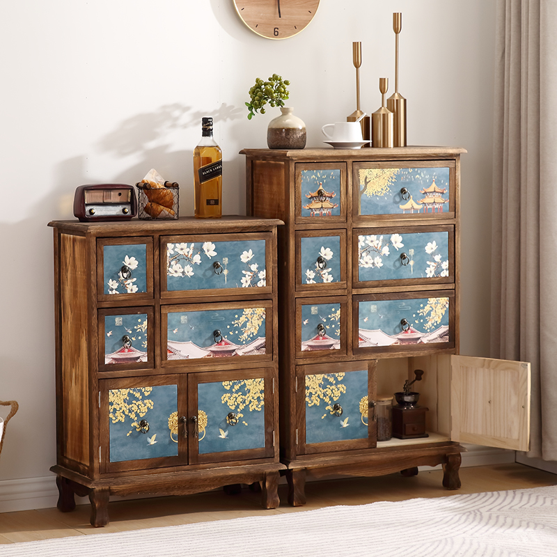Drawer Organizer Bamboo - Armário de armazenamento de madeira maciça