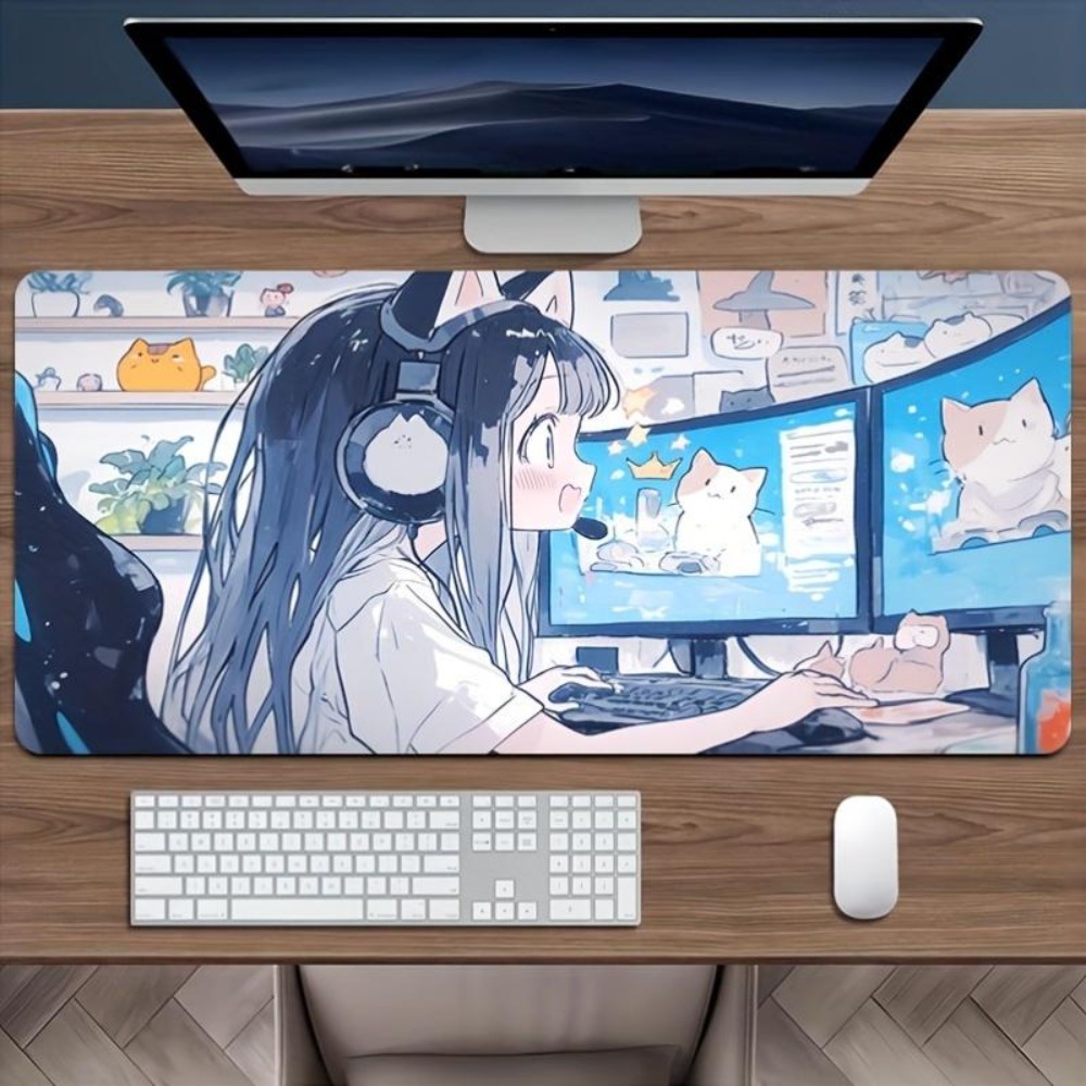 Desk Setup Simple - Mouse Pad de Jogo para Meninas