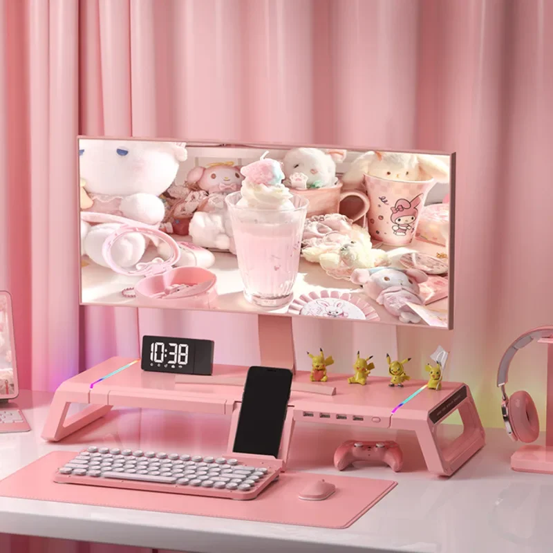 L Shaped Desk Setup - Suporte para monitor de computador com
