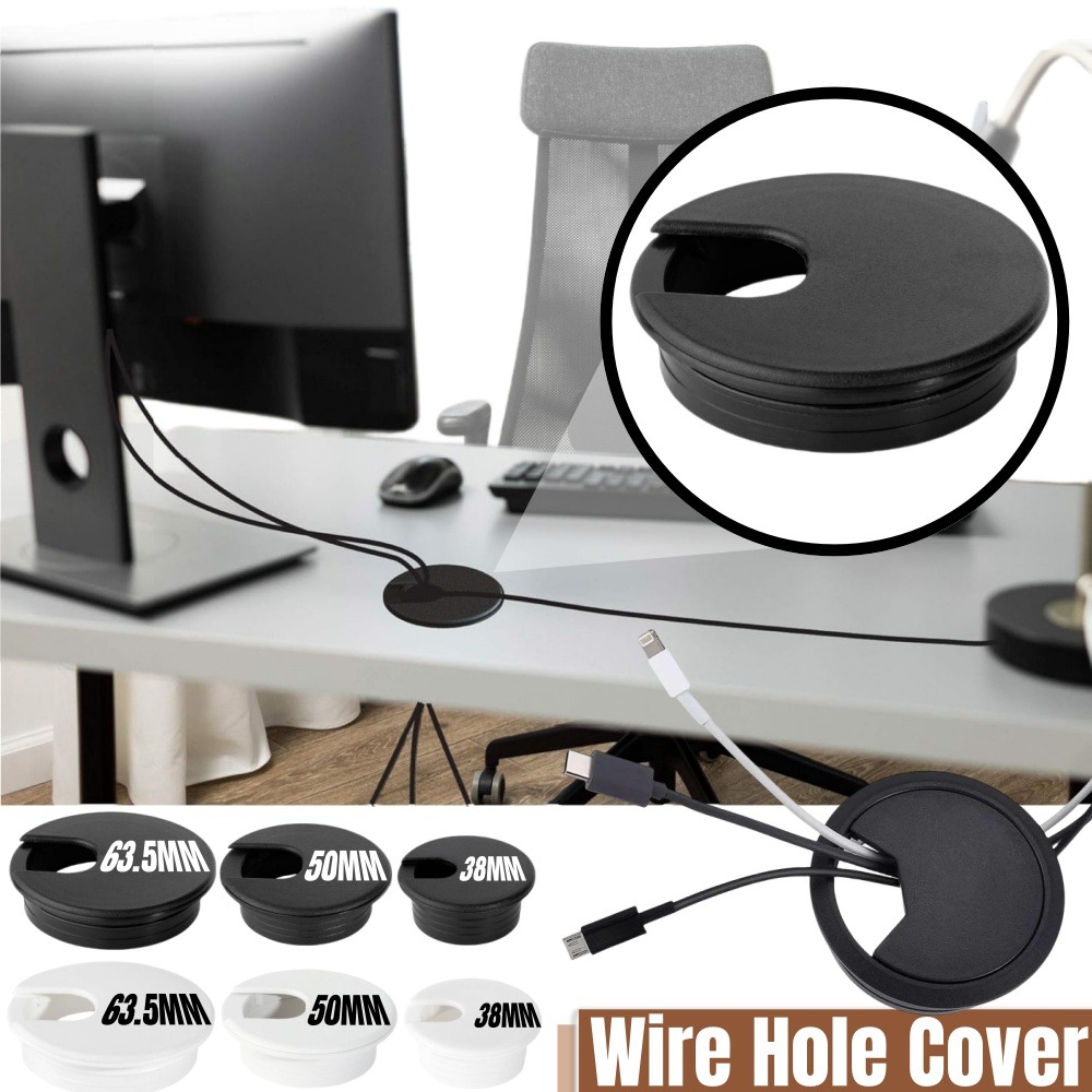 Desk Setup Organizer - Tampa de buraco de fio de