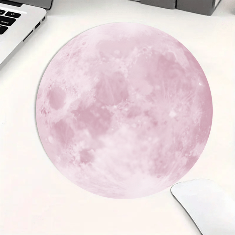 Desk Setup Simple - Mouse Pad Redondo com Padrão de
