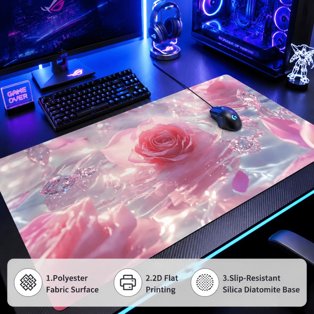 Marca d'água original de rosa  - Desk Setup Simple avaliação e preço