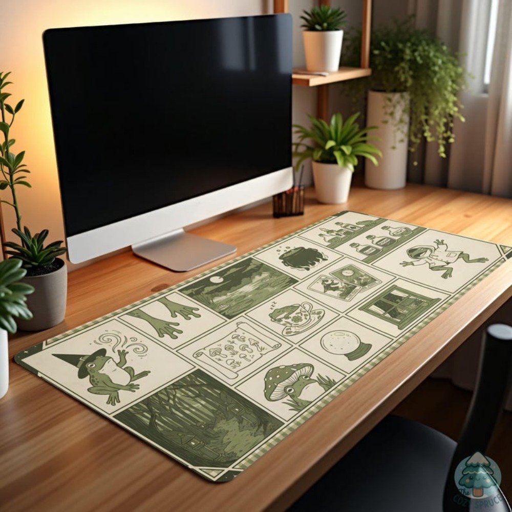Tapete de Mesa Witchy Frog Apo - Desk Setup Aesthetic avaliação e preço