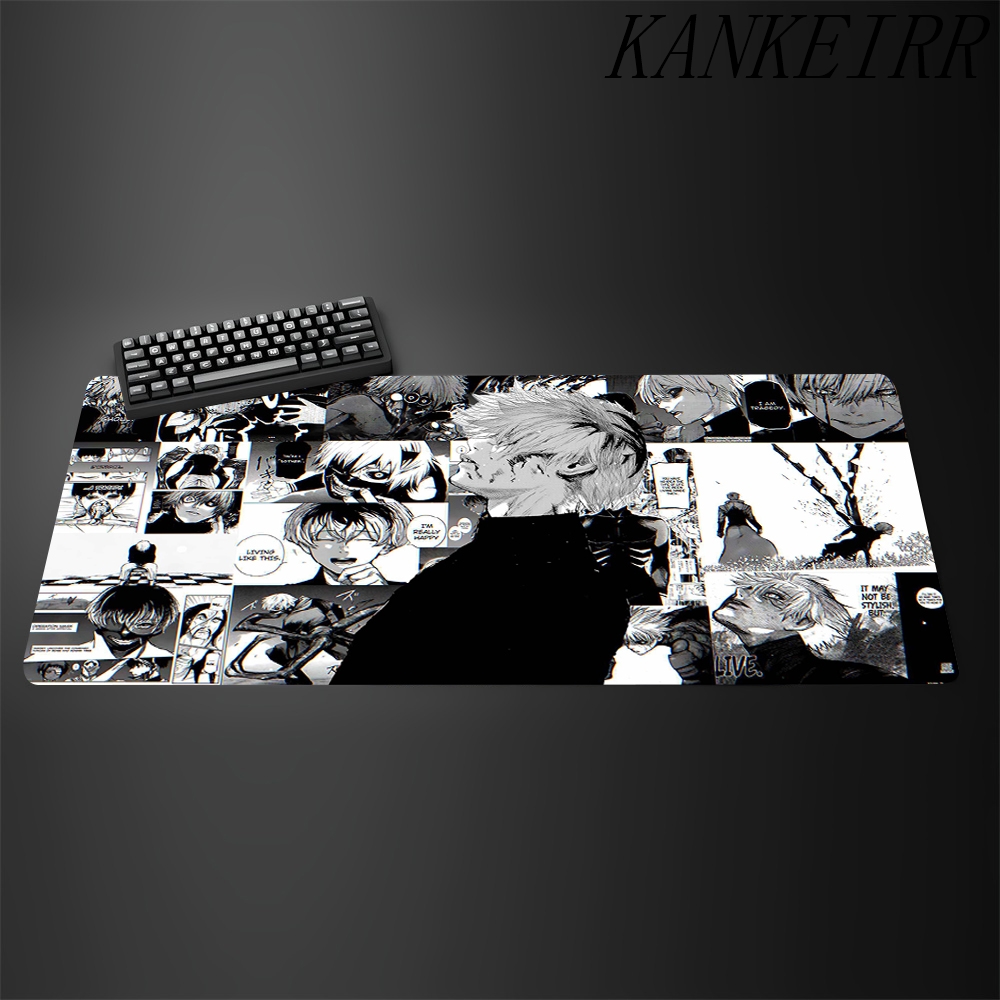 Japão anime tokyo ghoul mouse  - Desk Setup Black And White avaliação e preço