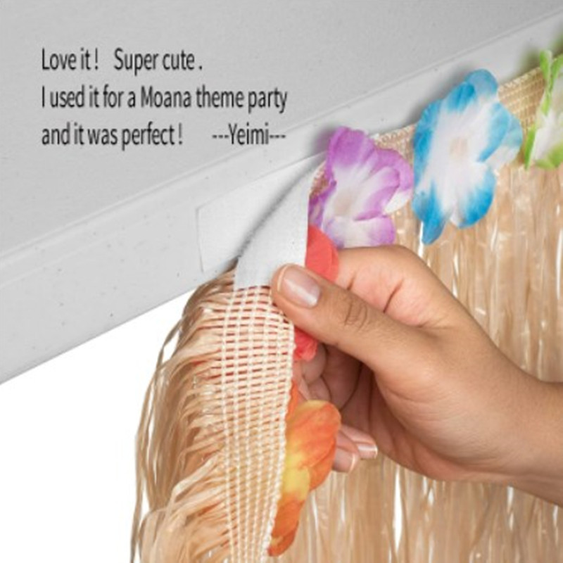 Saia de mesa de grama luau cor - Desk Setup Girl avaliação e preço