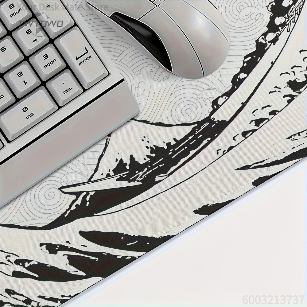 Tapete de Mesa XXL com Arte de - Desk Setup Black And White avaliação e preço