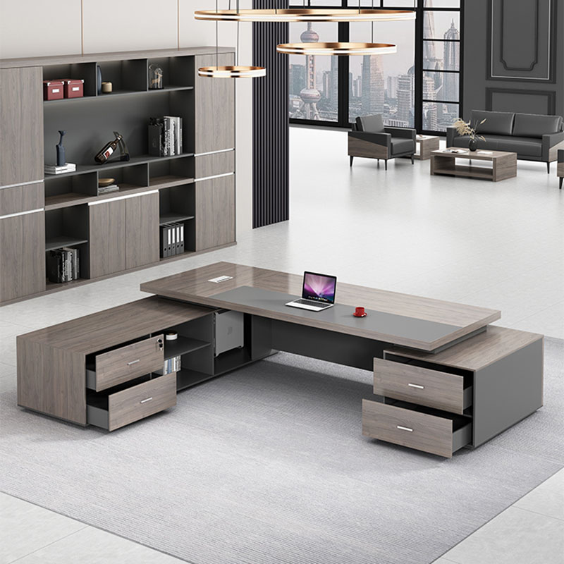 Mesa de armazenamento de luxo  - L Shaped Desk Setup avaliação e preço
