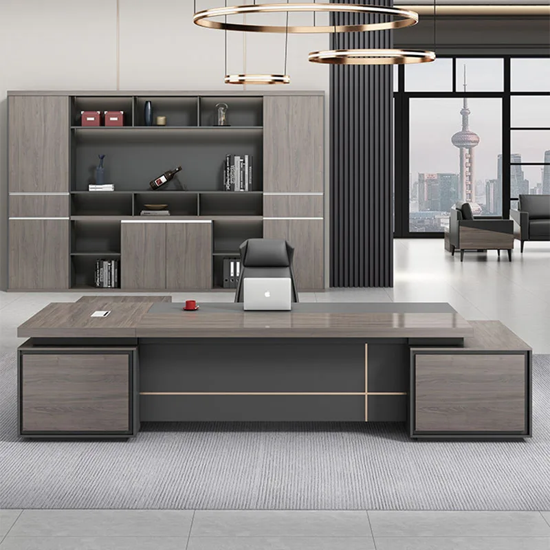 Mesa de armazenamento de luxo  - L Shaped Desk Setup avaliação e preço