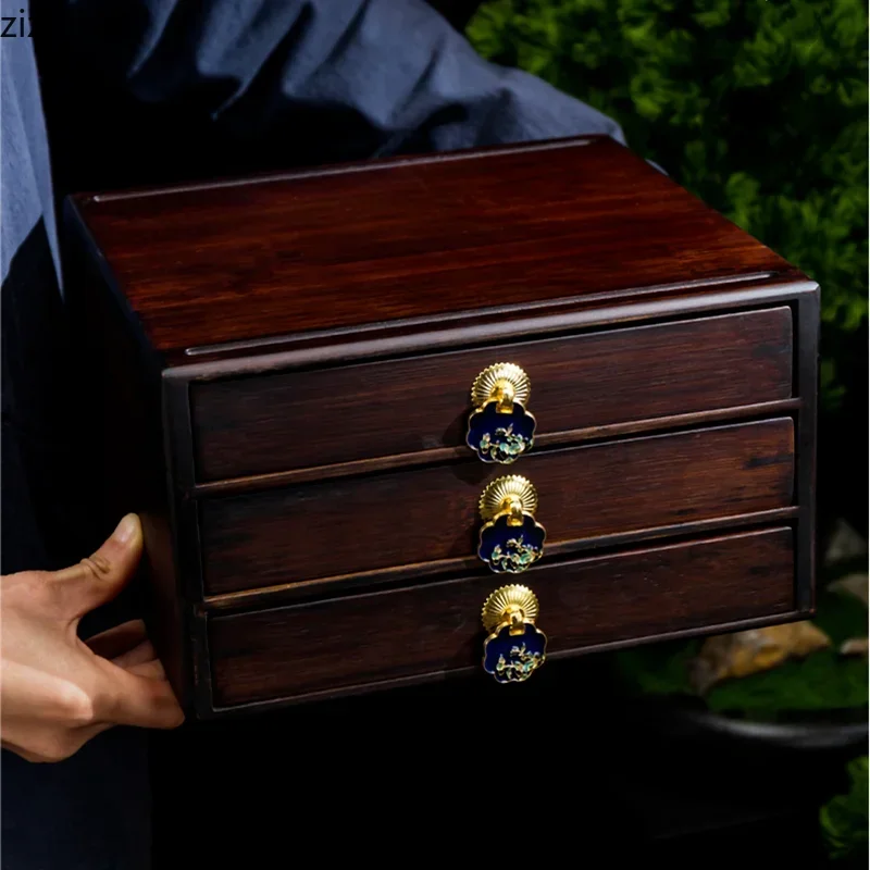 Caixa de armazenamento de bolo - Drawer Organizer Bamboo avaliação e preço
