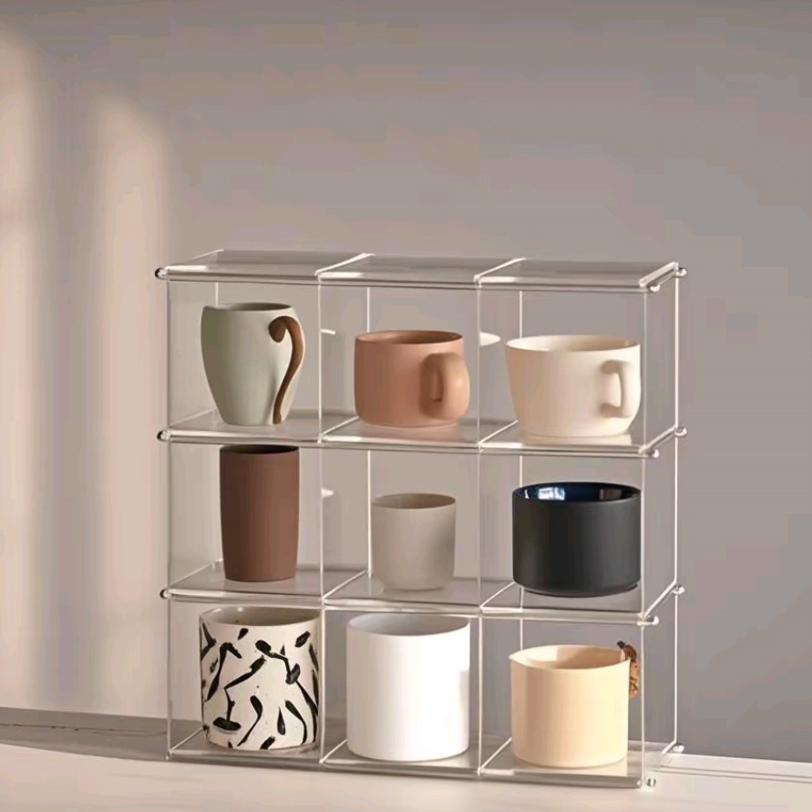 Prateleira de exibição acrílic - Desk Setup Organizer avaliação e preço