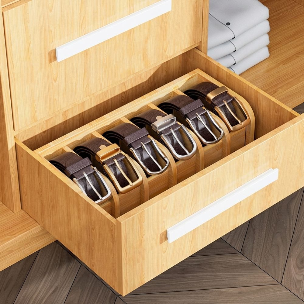 Organizador de Cintos de Bambu - Drawer Organizer Bamboo avaliação e preço