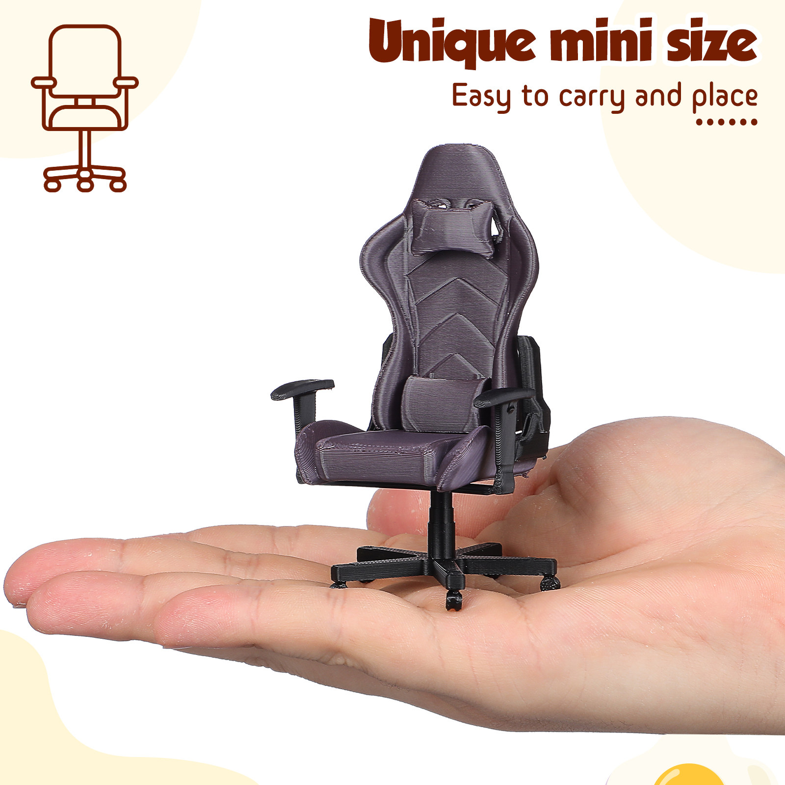 Cadeira de Escritório Miniatur - Desk Setup Computer avaliação e preço