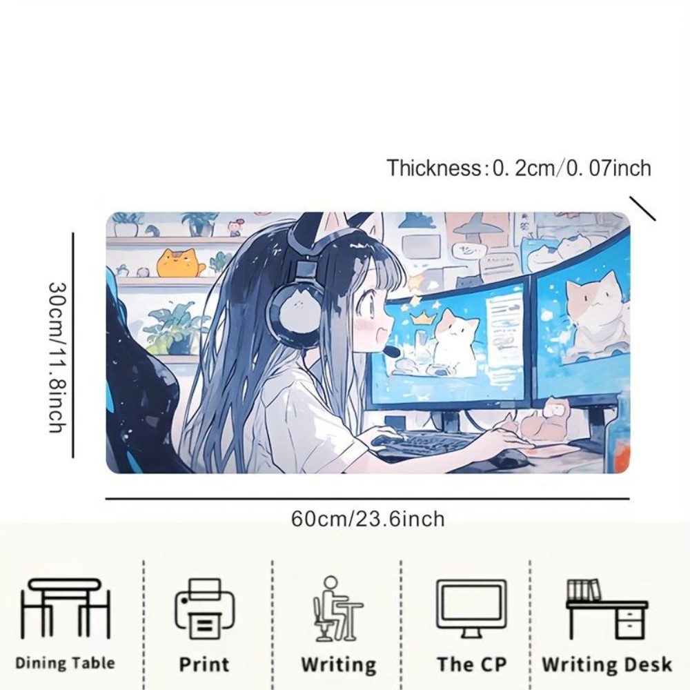 Mouse Pad de Jogo para Meninas - Desk Setup Simple avaliação e preço
