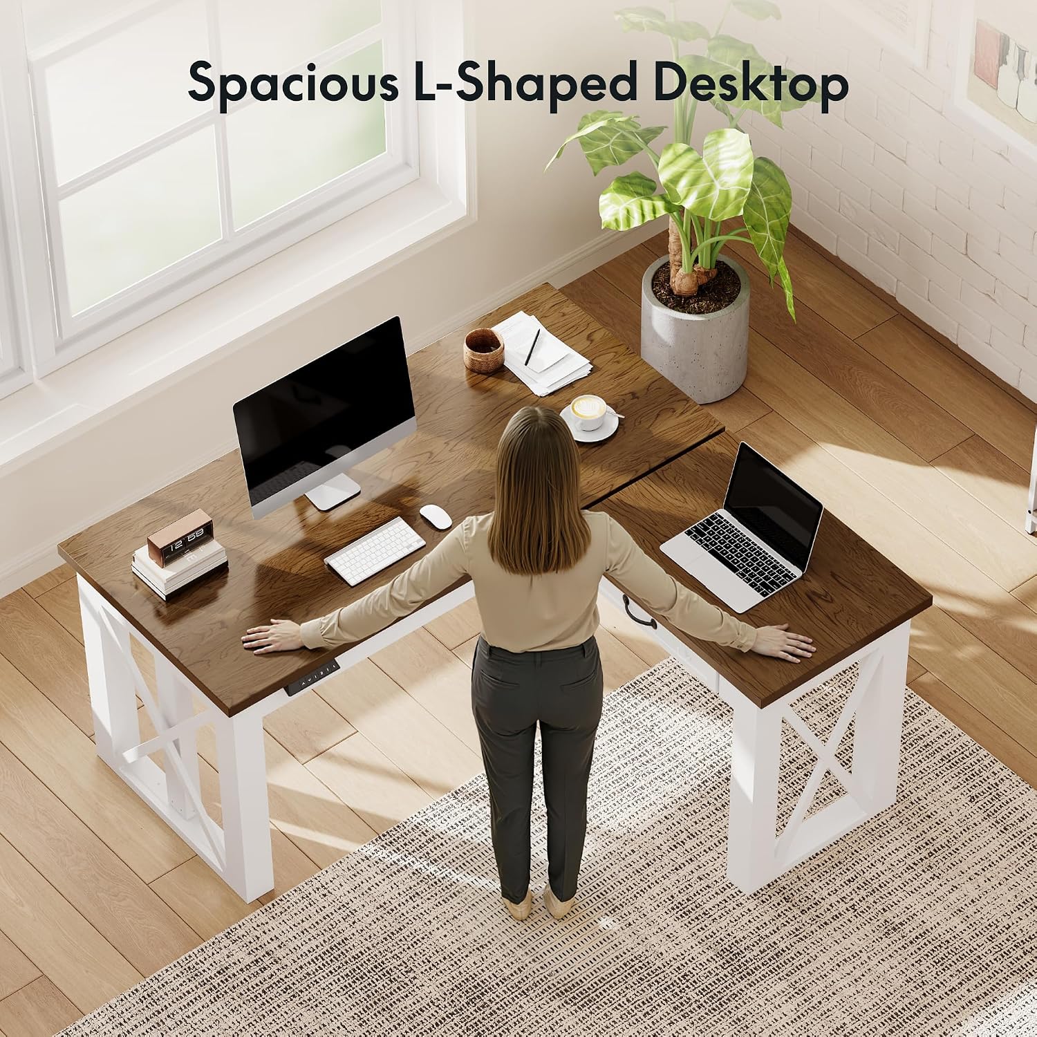 Mesa de Trabalho em L com Gave - L Shaped Desk Setup avaliação e preço