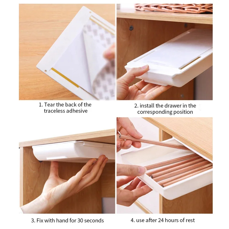 Caixa de Armazenamento Oculta, - Desk Setup Organizer avaliação e preço