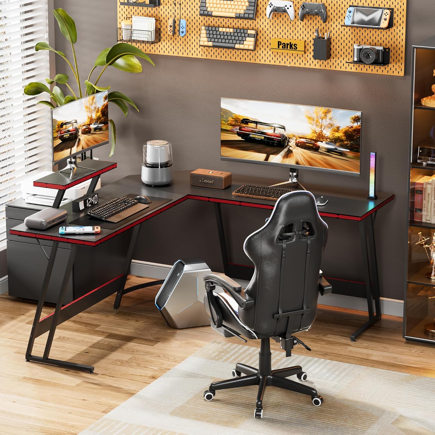 Mesa de Jogos em L Ajustável c - L Shaped Desk Setup avaliação e preço