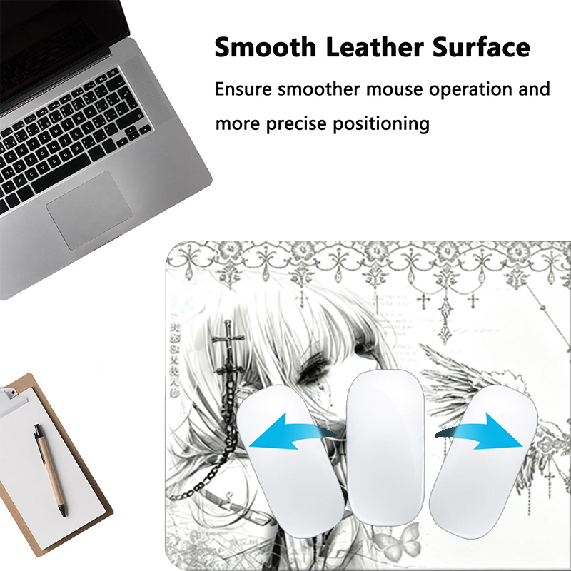 Mousepad de Couro Preto e Bran - Desk Setup Aesthetic avaliação e preço