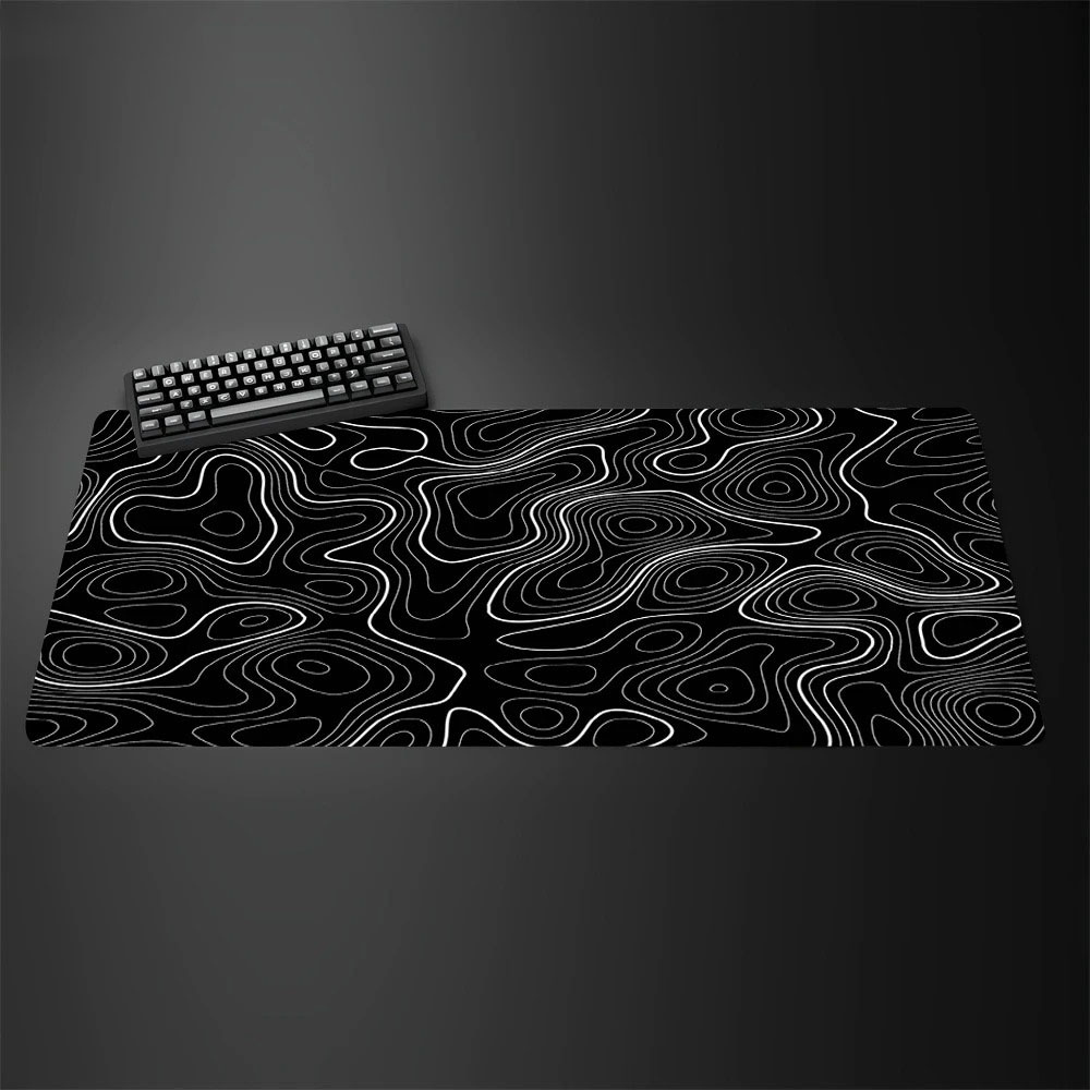 Mousepad Grande para Jogos com - Desk Setup Black And White avaliação e preço