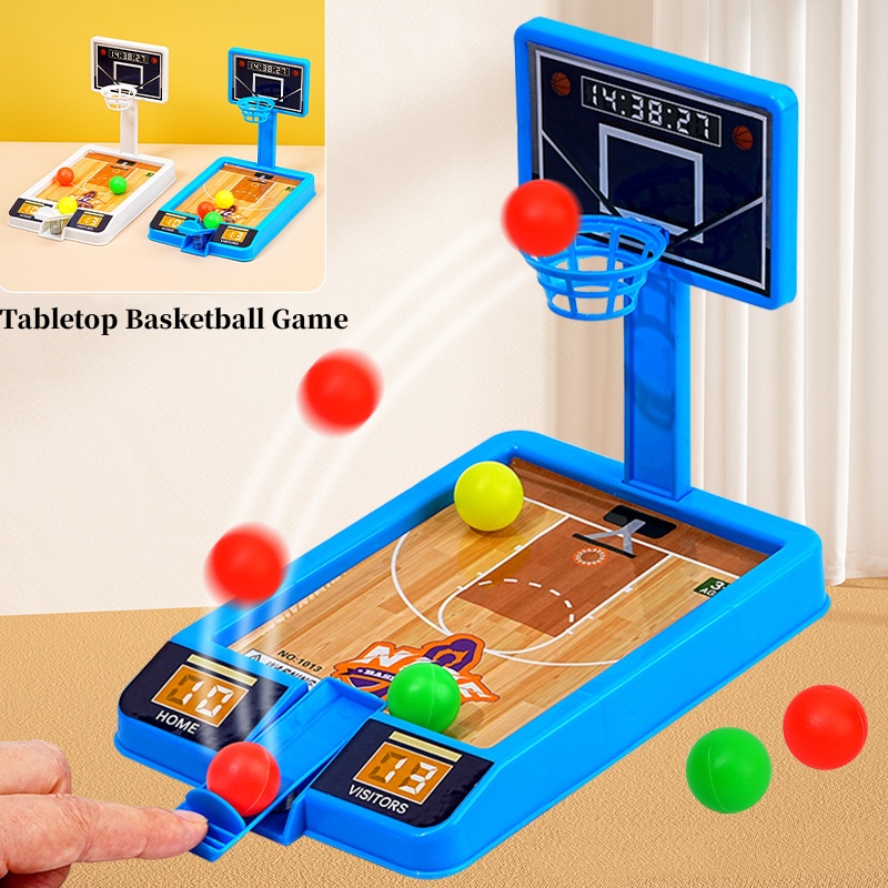 Mini basquete dedo tiro máquin - Desk Setup Girl avaliação e preço
