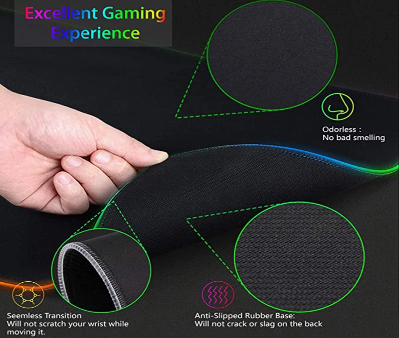 Mouse Pad RGB XXL HD Grande Pr - Desk Setup Black And White avaliação e preço