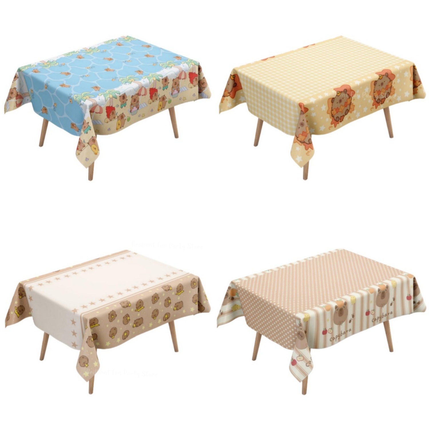 Toalha de mesa capivara fofa p - Desk Setup Girl avaliação e preço